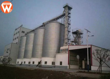 Silo d'acciaio del cereale dell'attrezzatura ausiliaria dell'azienda agricola di maiale per la pallina dell'alimentazione che fa linea